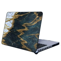 Kompatibilan sa MacBook zrakom Telefonska futrola, zeleno-zlatno-mramor - silikonska futrola za teen