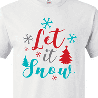 Inktastic pusti to snijeg, snježne pahulje, drveće, božić, xmas majica