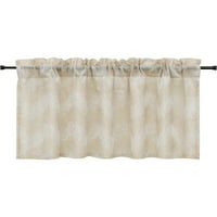 Yujiao Mao Sheer Valance za kuhinju Kupatilo Pocket Pocket Cafe Curtains Tier Kitchen Sheer Vantacije