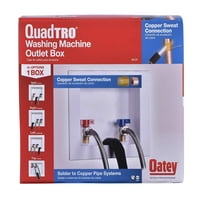 Oatey Quadtro Perilica rublja Outlet Bo Copper Duweat Rep, 1 4 Okreni, 2 Hub