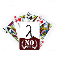 Grčka abeceda Lambda Black Peek poker igračka karta Privatna igra