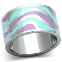 TK - visoki polirani prsten od nehrđajućeg čelika sa epoksidnim u više boja