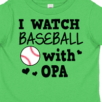 Inktastic gledam bejzbol sa mojim OPA poklon dječakom majicom ili majicom Toddler Girl