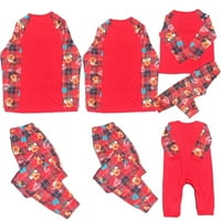 Porodica podudaranje božićne pidžame set xmas jeleer odmor pidžamas spavanja za spavanje tata mama djeca