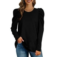 Ženska modna casual dugih rukava pune rukave duksev duksev duksev na vrhu bluza trendovska pad košulja za bluzu košulje