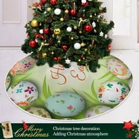 Sretan Uskršnji šareni jaja Xmas Božićna stabla Suknja za prostirku za odmor za zabavu Zatvoreni na otvorenom