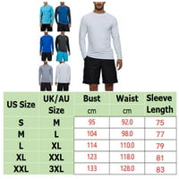 Muškarci performanse UPF 50+ UV Zaštita od sunca Surfanje majica s dugim rukavima Gornja plićaka za