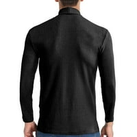 Muški džemper plus veličina modna čvrsta boja dugih rukava traka kornjača bazne majice casuse jesen