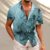 DMQupv majice Velika i visoka muška modna košulja za modnu modnu majicu odlaska na košulju od tiskane