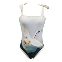 Vintage kupaći kostimi Žene Duboko V-izrez Back bez kože + prikrivanje dva ženska kupaća odijela za