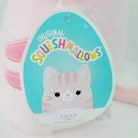 Squishmallows Službeni Kellytoys Plish Laura The Pink Cat Ultimate Meko punjene igračke