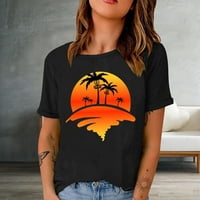 Retro Surf Style Vintage Hawaiian Graphic Poklon Thirts Classic Fit Crewneck Crewneck Grafički teži