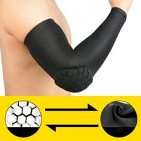 Naiyafly rump rupka za ruke lakat košarkaški rumski rukav za ruke za prozračnu fudbalsku sigurnost lakta jastuk za zaštitu crnog XL