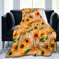 Ultra mekani pokrivač suncokret baca pokrivač plišana nejasna lagana kauč na razvlačenje za sobu za