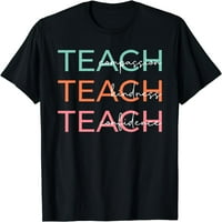 Naučite Saosećanja o ljubaznošću Učitelj povjerenja u školsku majicu Crna Velika