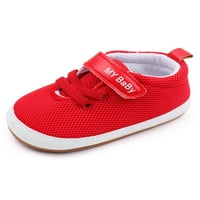 Colisha novorođenče Neklizne tenisice Prozračne šetnje cipele za djecu Dječji dječaci Comfort Casual Cipes Prvi walker crveni 6- mjeseci