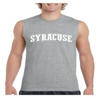 MMF - Muška grafička majica bez rukava, do muškaraca veličine 3xl - Syracuse New York