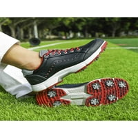 Gomelly Muške cipele za hodanje Profesionalni golf čipke Up tenisice casual trening Sports Black US