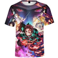 Demon Slayer majica Kamado Nezuko Kostim Kids Girls Muška majica Ljetne kratke rukave Boys Majica Kamado