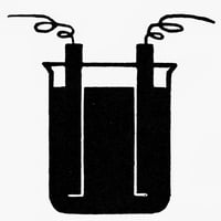 Simbol: baterija. Nsimbol elektrohemije. Poster Print by