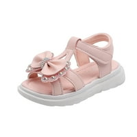 B91XZ Djevojka sandale za djevojke Sandale Kids Open Open Anklea haljina za gledanje cipela za vjenčanje