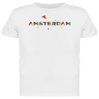 Amsterdam COLORPOLNI TREVUĆI TREBA MAJICA MUŠKI -IMage by Shutterstock, muško mali