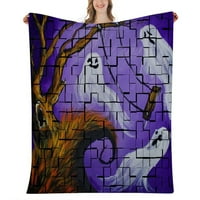 Halloween pokrivač-fantazija Halloween pokrivač za spavaću sobu dnevni boravak Dorm dekor, 088