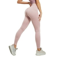 LisingTool joga hlače za žene Ženske čvrste hlače vježbanje gamaše visokih struka Pant Yoga elastične