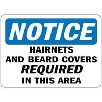 Prometni znakovi - Obavijest - kosnici i bradi pokrivači Potrebno područje OSH-a aluminijumski znak