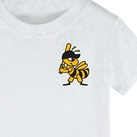 Rovga majica za djevojku Ljeto u boji Cartoon Bee bejzbol Print Boys and Girls Tops T majice Kratki rukav Dječji vrhovi