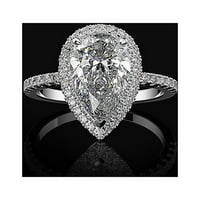 CPTFADH prstenovi za ženske kapljice u obliku vodenog dijamanta u obliku dijamanta u obliku ljubavi