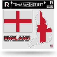 Engleska Nacionalni nogomet Die Cut Team Magnet Set