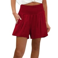 Ljetne modne kratke hlače za žene Ležerne prilike nagnute elastične struke Comfy detalj plaže Hlače