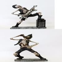Kiperna kosturna spisura Figurine W Rock Skelet Gothic Horror statue figurine - horor gotik