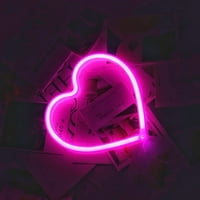 Neon u obliku srca Svjetlosni zid vješalica umjetnička bara spavaća soba dnevni boravak zabava za uređenje