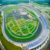 Pogled iz zraka u Sjevernoj Karolini Speedway u Charlotteu, NC Poster Print panoramskim slikama