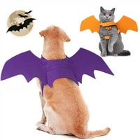 Mačke kućnih ljubimaca i pasa Halloween Ornament Hat, šal trokuta, grudi nazad 3-komadni set