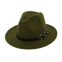 Muška ljetna čvrsta Fedora Hat modne kape za muškarce vojska zelena