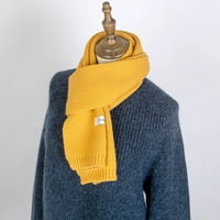 Ženski šal šal soliki šal za zimske pletene šalove za žene žute