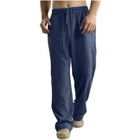 Muške trendi teretne hlače opuštene fit tanki fit ravne pantalone Poslovni pad odijelo jogging hlače