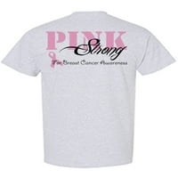 Awkward Styles Styles ASCER CANCER Svjesnost T-majica ružičaste vrpce jake t majice za muškarce nazad Print