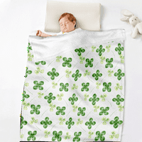Kids St Patricks Dan tiskane pokrivače 3D ispisana flanela bacajte pokrivač Slatka pokrivača fliske