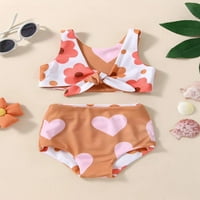 Ljetni kupaći kostimi za djevojčice Thaisus Reverzibilni cvijet od kupaći kostim za kupanje bez leđih
