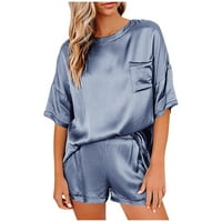Jsaierl pidžame za žene postavljene dame moda dvije svilene čvrstoće za spavanje u spavanju s mekim