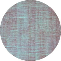 Ahgly Company u zatvorenom okruglom apstraktnoj tirkizno plavi prostirke savremene površine, 3 'runda