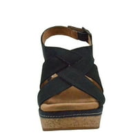 Clarks ženske cipele Elleri Rae kožna platforma sandale 71961