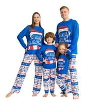 Valcatch Porodični podudarni setovi Božić pidžama tata Mom Kids Baby Xmas Ispiši roditelj-dječja odjeća