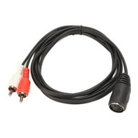 Kabel zvučnog adaptera, pin din ženska do muški kabel fleksibilan odličan Grip PVC 4,9ft za CD player