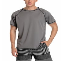 ALOVE muške košulje košulje košulje za košulju s rukavima Brza suha košulja za sušenje vrhova 50+ kupaćih