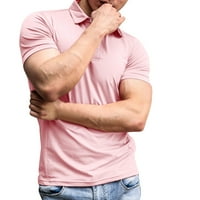 Košulje za muškarce Modni muškarci Ljetno casual pauziranje vrata Dugme kratkih rukava Tee majica top
